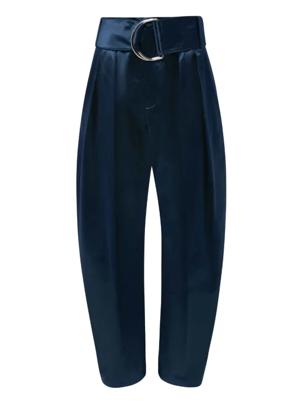 JW Anderson D-ring Pleated Trousers in Blue