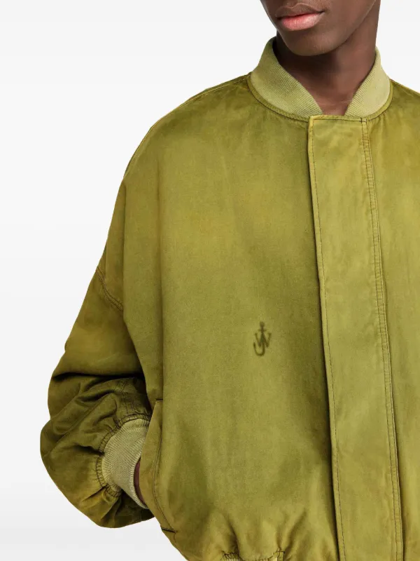 JW Anderson Cotton Bomber Jacket | Green | FARFETCH JW Anderson Cotton Bomber Jacket | Green | FARFETCH