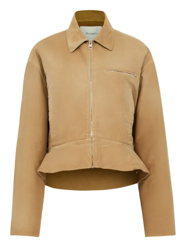 JW Anderson Flared-hem Jacket in Neutrals