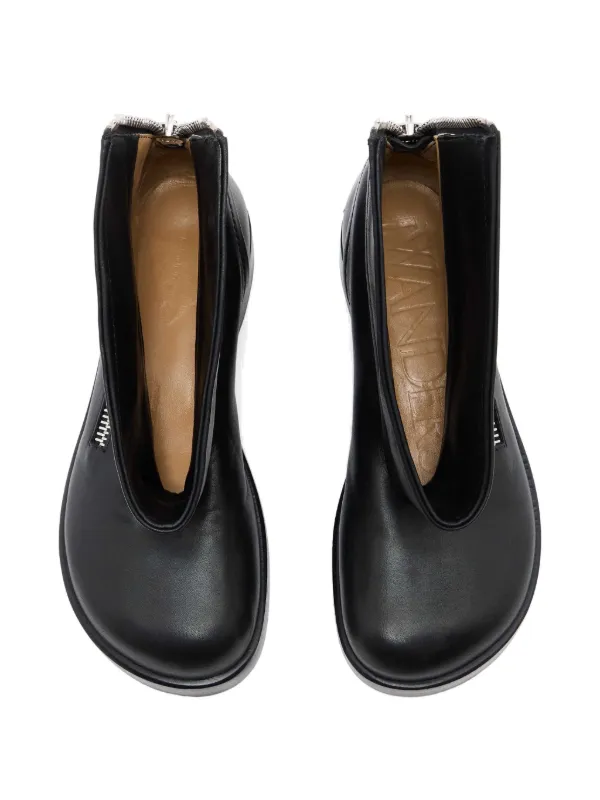 JW Anderson Leather Ankle Boots | Black | FARFETCH