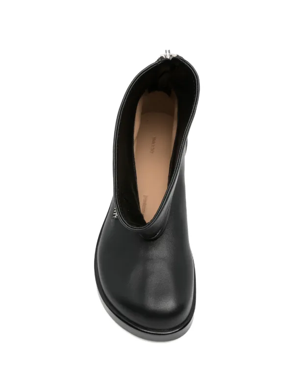 JW Anderson レザー アンクルブーツ | ブラック | FARFETCH JP