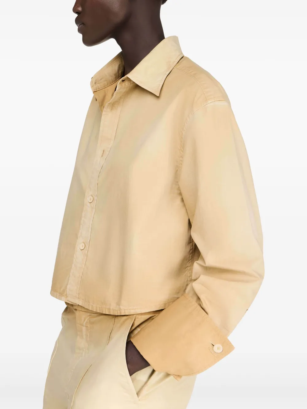 JW Anderson Garment cropped blouse Beige