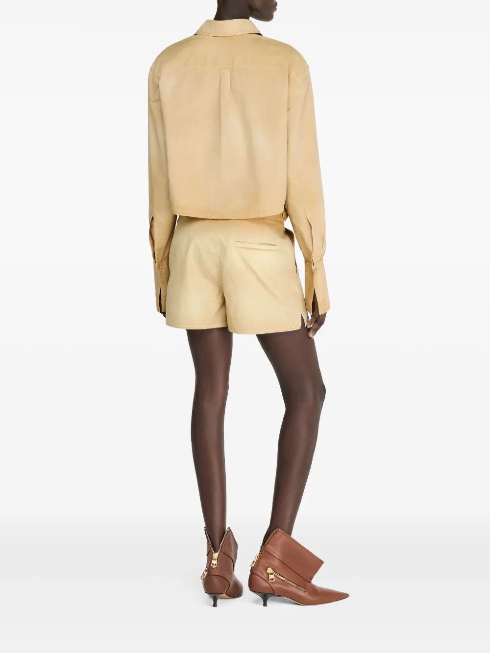 JW Anderson Garment cropped blouse Beige