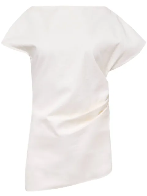 JW Anderson top drapeado con diseño asimétrico