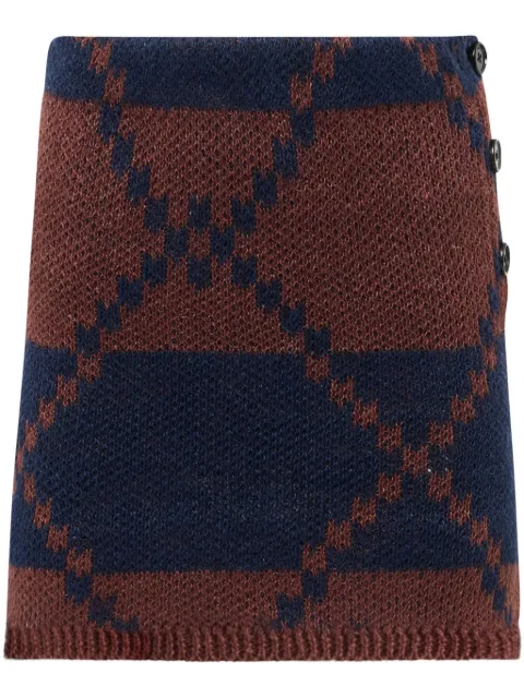JW Anderson falda corta de tejido fair isle
