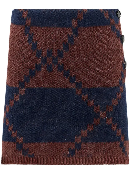Minijupe en maille Fair Isle - JW Anderson - Modalova