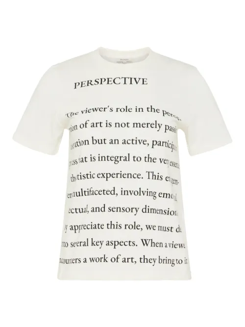 T-shirt à imprimé texte - JW Anderson - Modalova