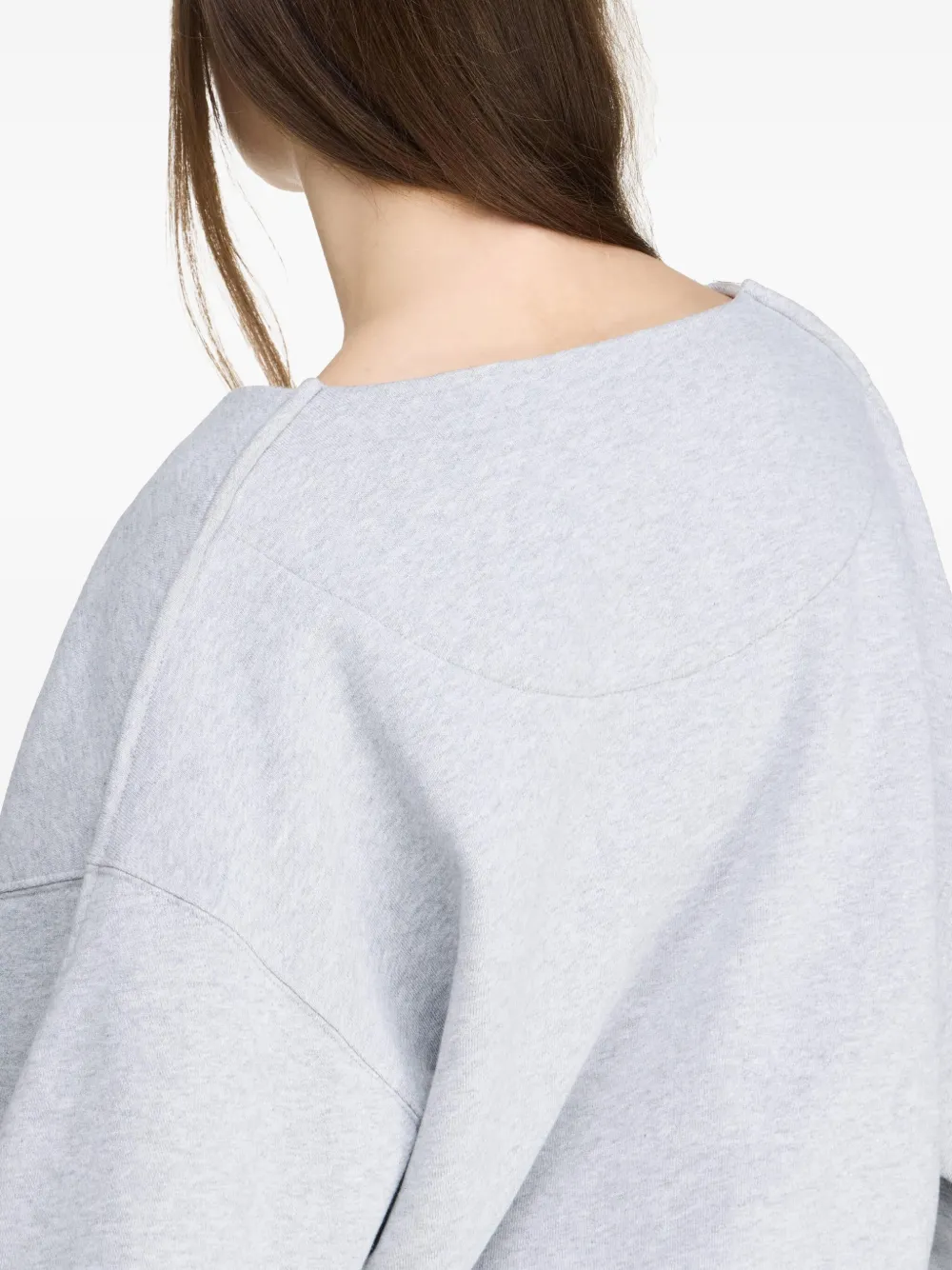 JW Anderson Sweater met gewikkelde voorkant Grijs