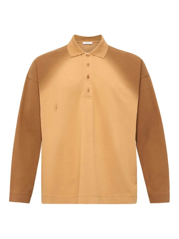 極美品JW ANDERSON LONG SHIRT SLEEVE POLO JW Anderson Long Sleeve Rugby Polo Shirt | Yellow | FARFETCH
