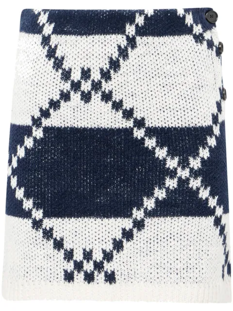 JW Anderson falda corta de tejido fair isle