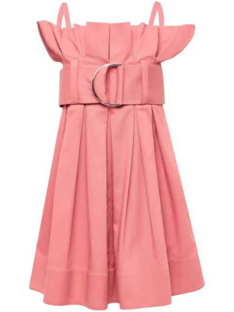 JW Anderson robe courte plissée à taille ceinturée