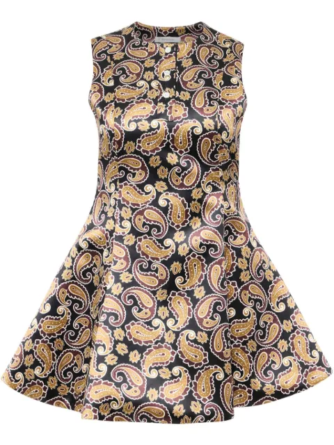 JW Anderson vestido corto con estampado de cachemira