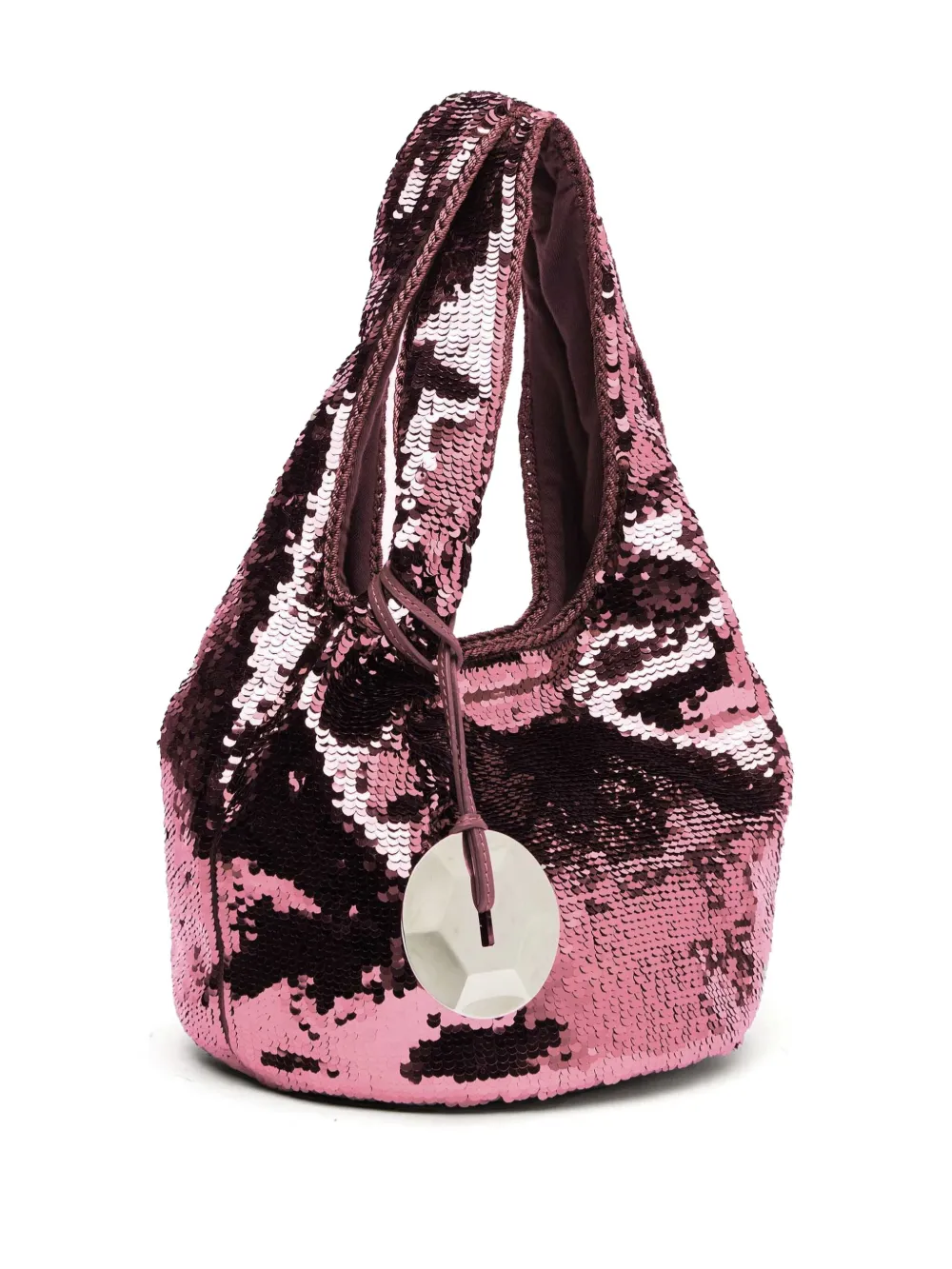 Jw Anderson Mini Sequinned Tote Bag In Pink
