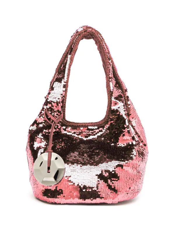 JW Anderson Mini Sequinned Tote Bag Pink FARFETCH IN