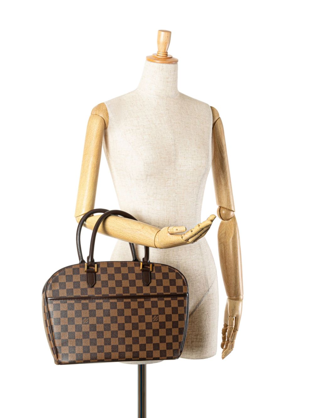 Louis Vuitton Pre-Owned 2003 Damier Ebene Sarria Horizontal handtas - Bruin