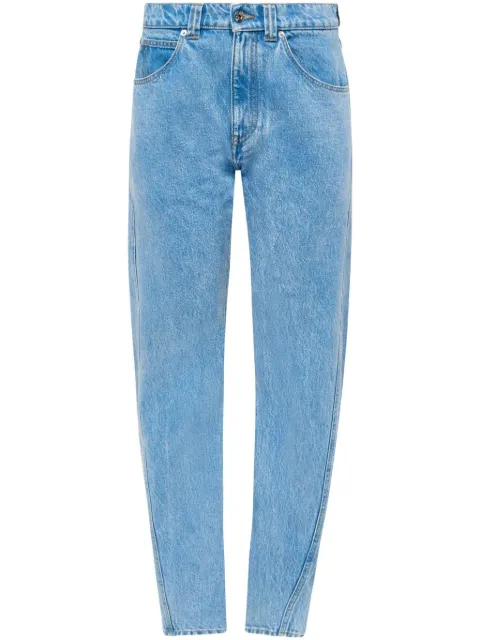 JW Anderson jeans slim con diseño retorcido