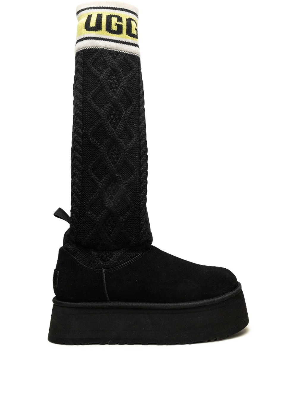 UGG Classic Sweater Letter boots Black