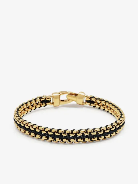Nialaya Jewelry pulsera Woven Box Chain de 8mm