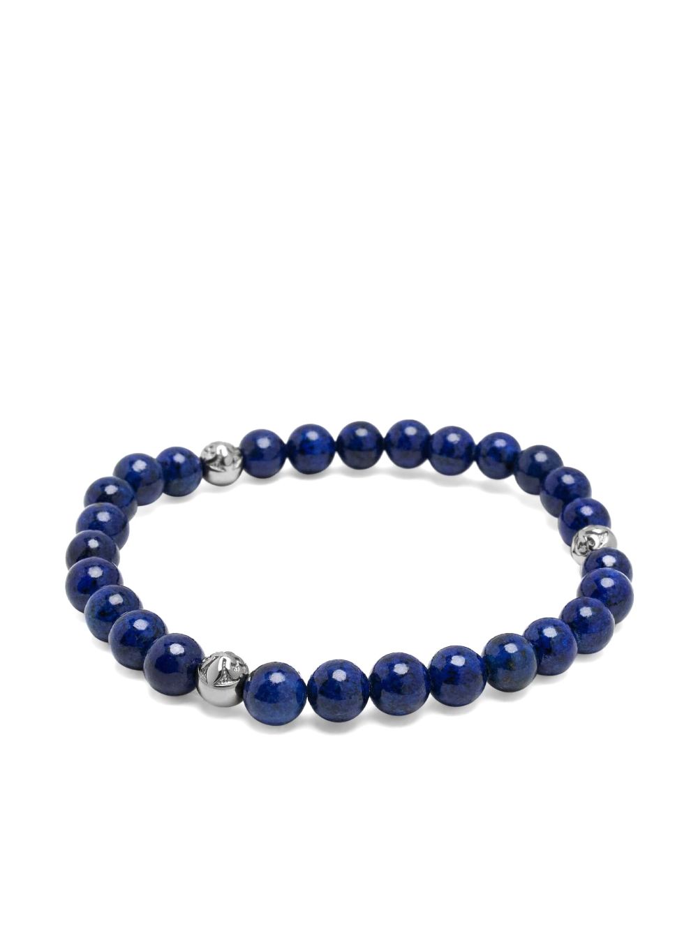 Nialaya Jewelry 6mm lapis lazuli beaded bracelet - Blue