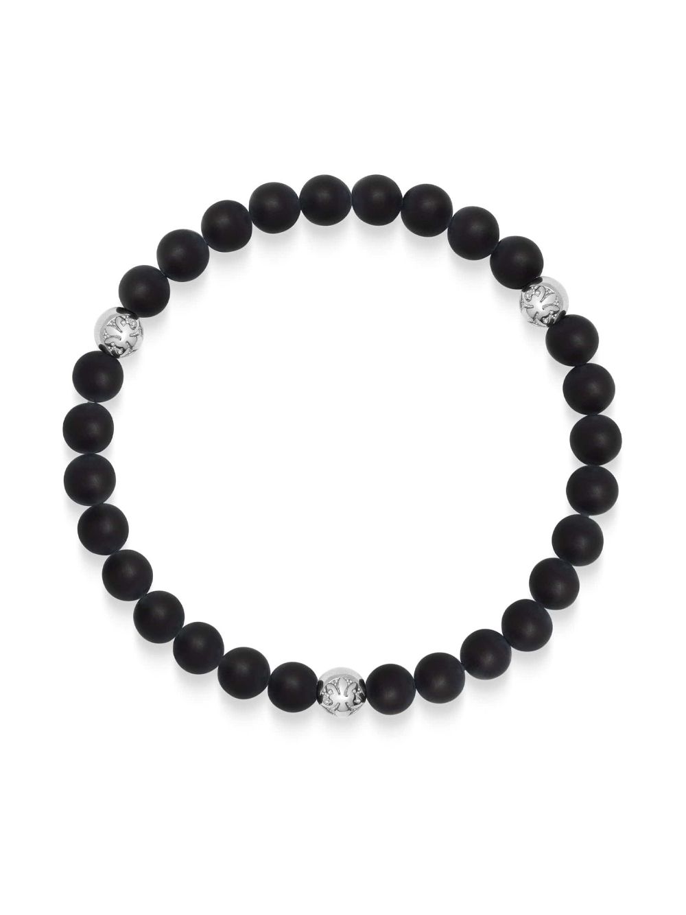 6mm onyx beaded bracelet