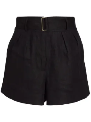 Raf Simons high-waisted Cotton Shorts | Black | FARFETCH