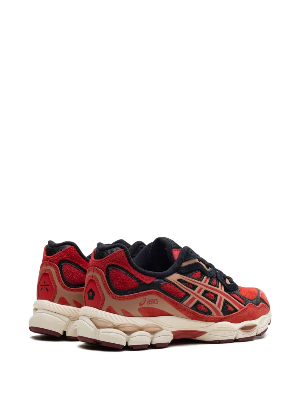 ASICS x Bleach GEL-NYC "Renji Abarai Red Black" sneakers Rood