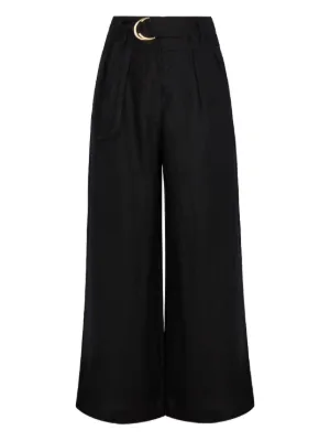 Sacai ウール ワイドパンツ | ブラック | FARFETCH JP
