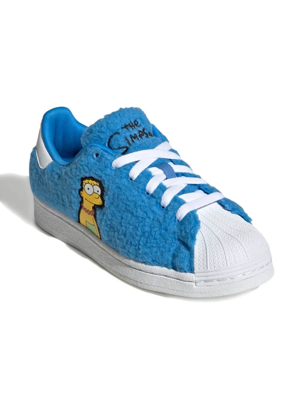 adidas Kids x The Simpsons Marge Simpson Big Kid Superstar "Cloud White Core Black Cloud White" sneakers Blue