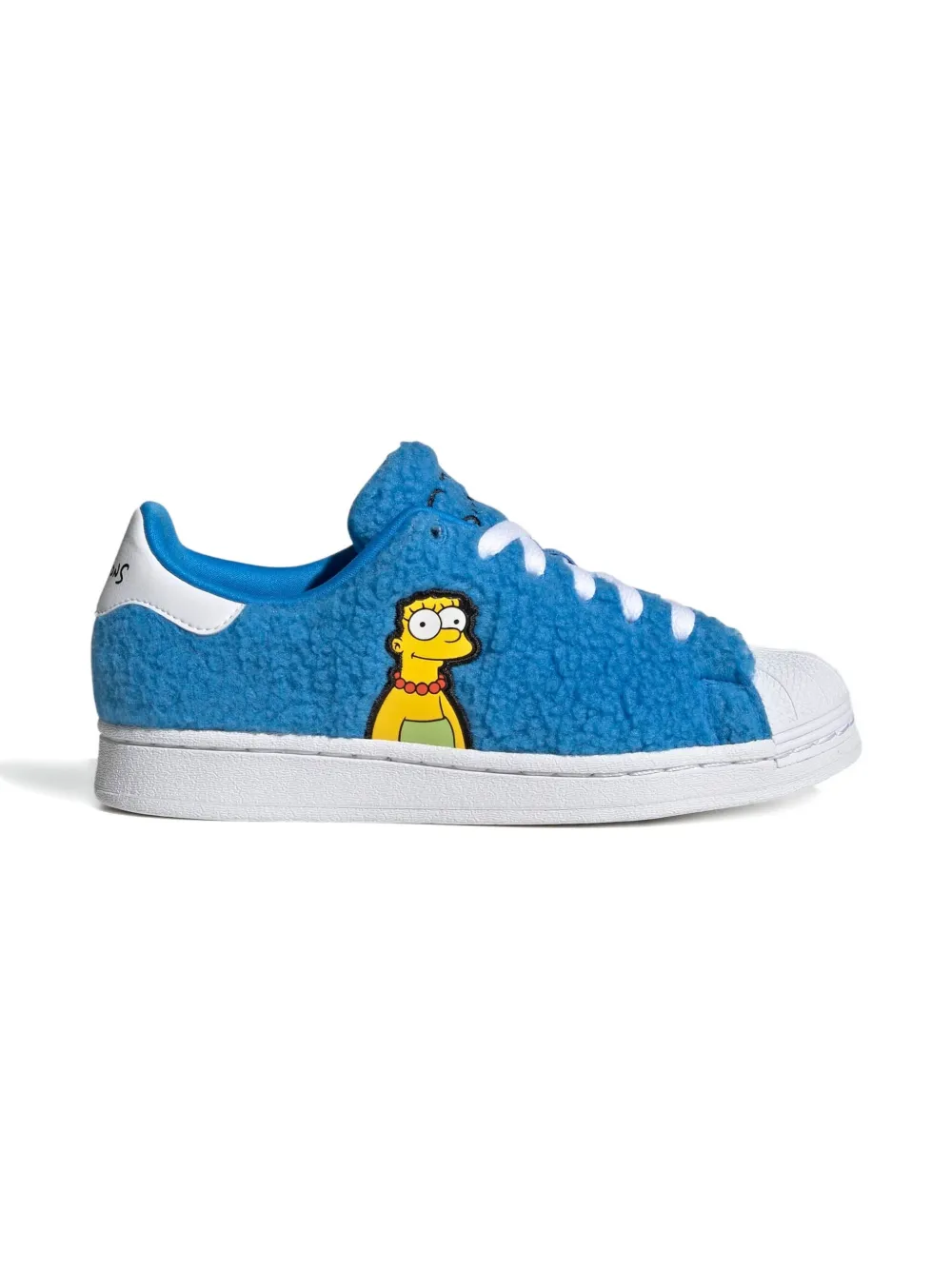 Adidas Kids x The Simpsons Marge Simpson Big Kid Superstar "Cloud White Core Black Cloud White" sneakers Blue