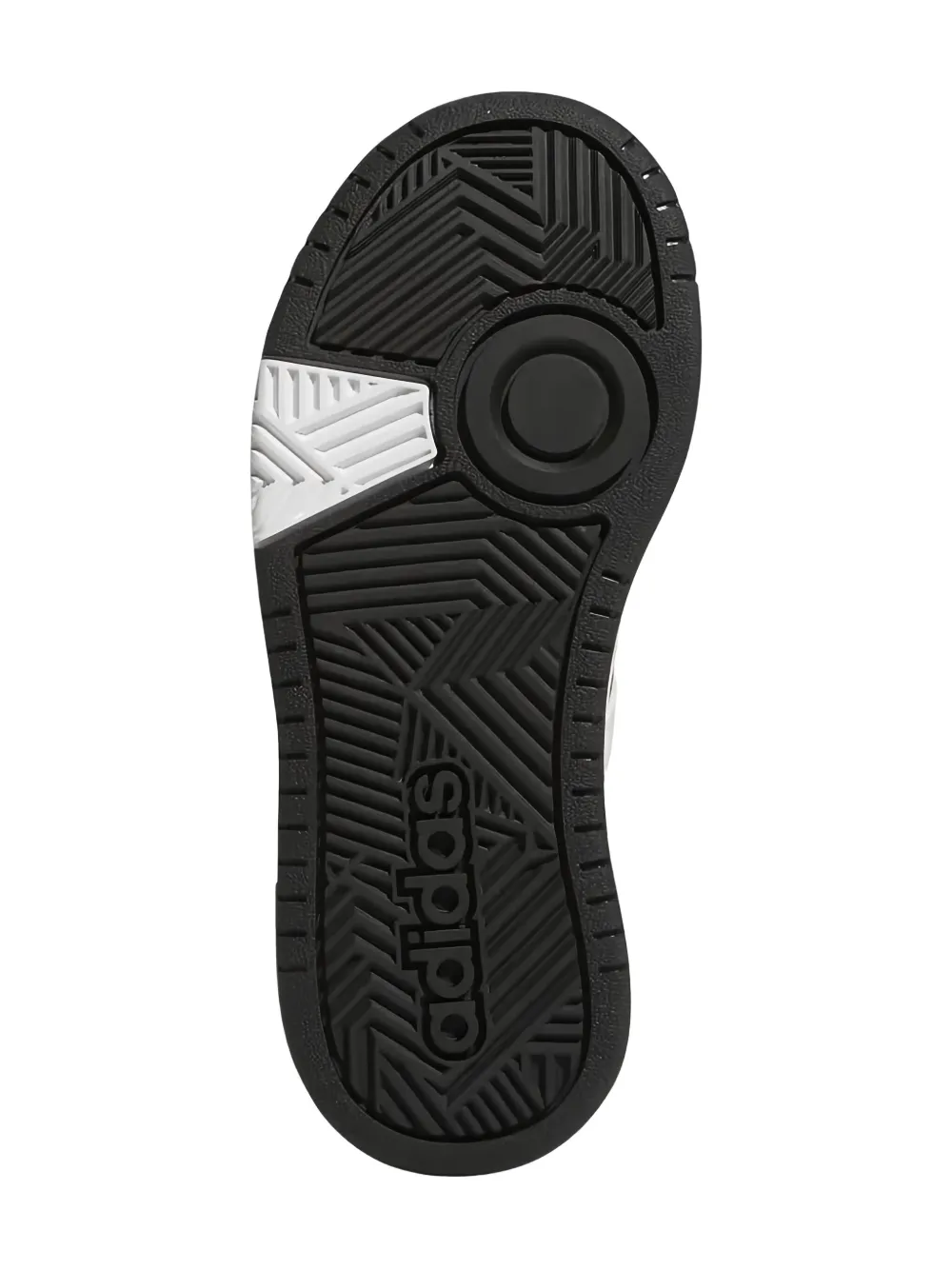 adidas Kids Hoops Mid "Core Black Cloud White Grey" sneakers