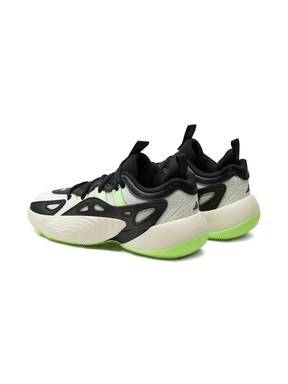 adidas Kids Trae Young Unlimited 2 "Cloud White Green Spark Off White" sneakers