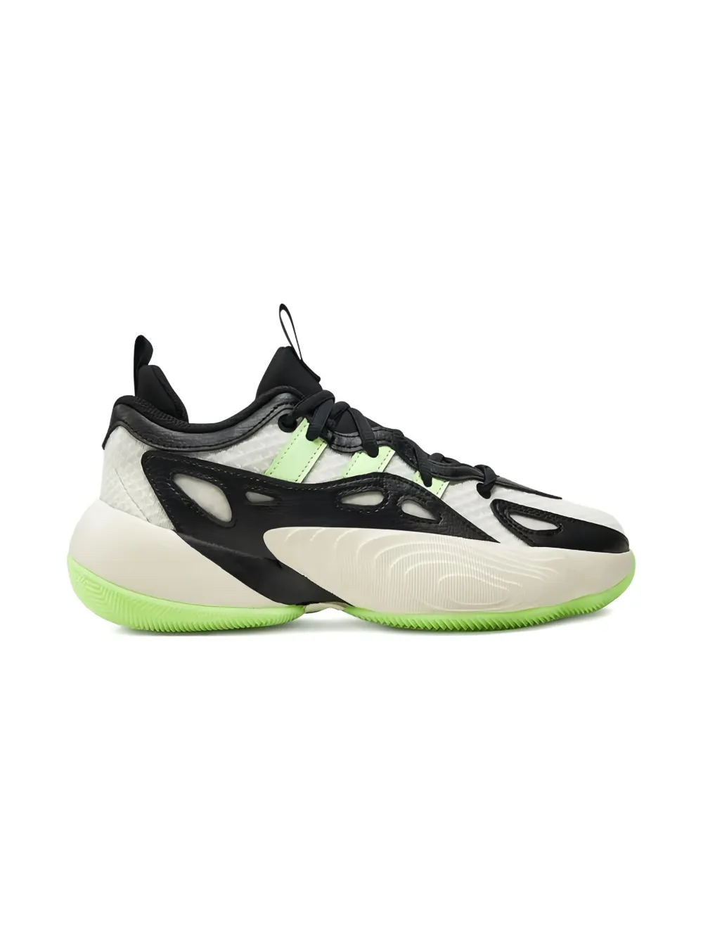 adidas Kids Trae Young Unlimited 2 "Cloud White Green Spark Off White" sneakers