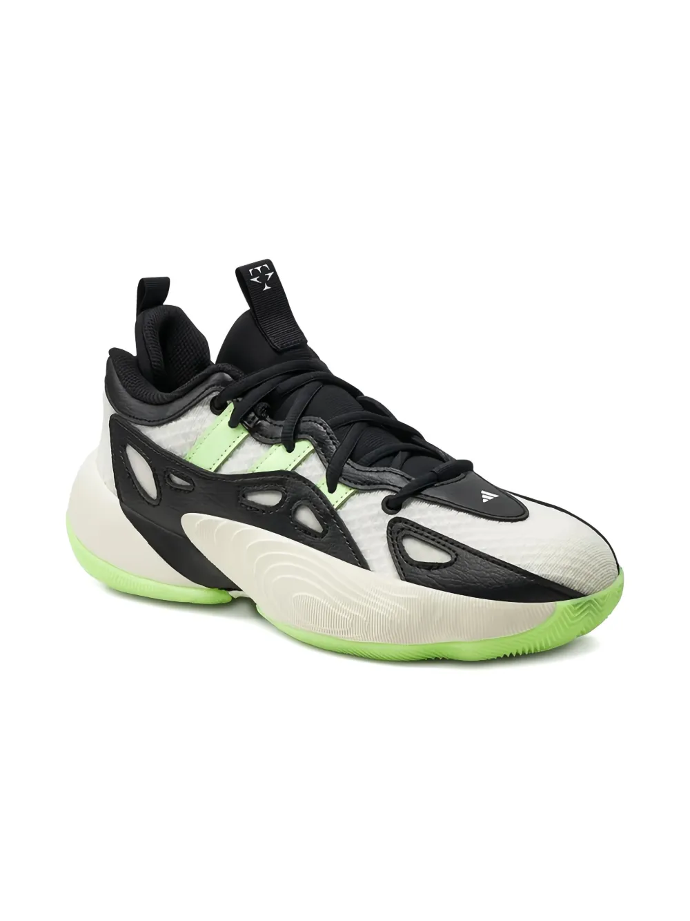 Adidas Kids Trae Young Unlimited 2 "Cloud White Green Spark Off White" sneakers
