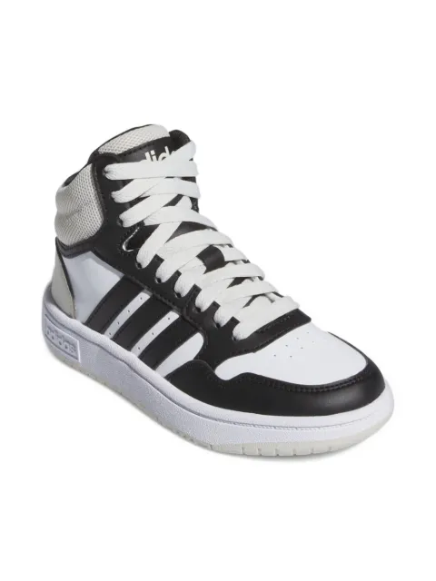 adidas Kids Hoops 3.0 Mid "White/Black" Sneakers
