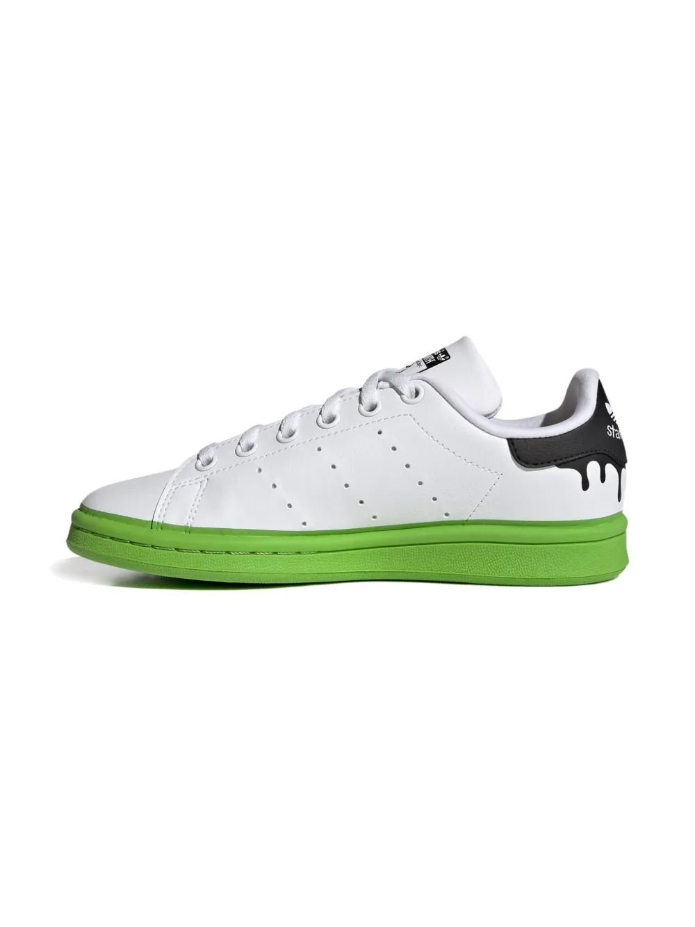adidas Kids Stan Smith "Paint Drip White Solid Green" sneakers