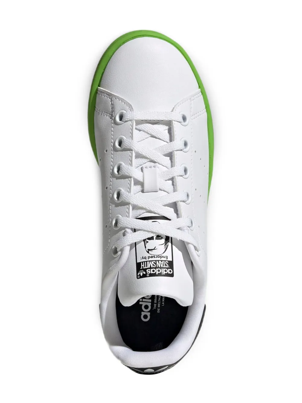 adidas Kids Stan Smith "Paint Drip White Solid Green" sneakers