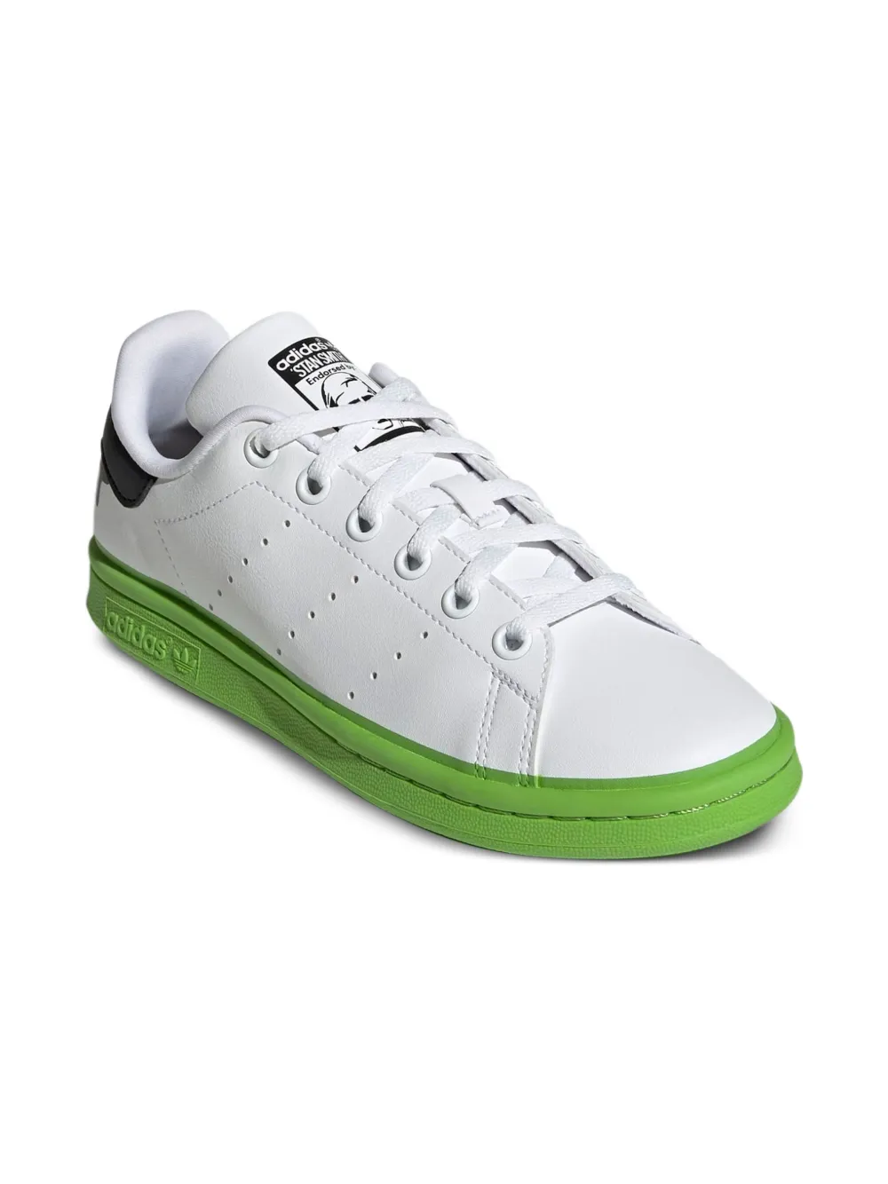 Adidas Kids Stan Smith "Paint Drip White Solid Green" sneakers
