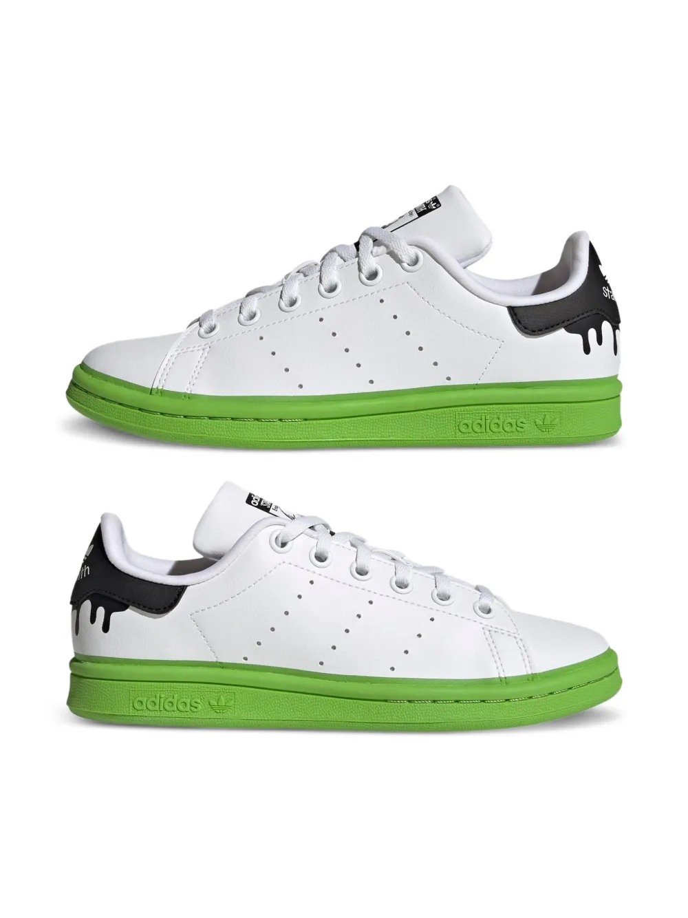 Stan Smith "Paint Drip - White/Solid Green" Sneakers