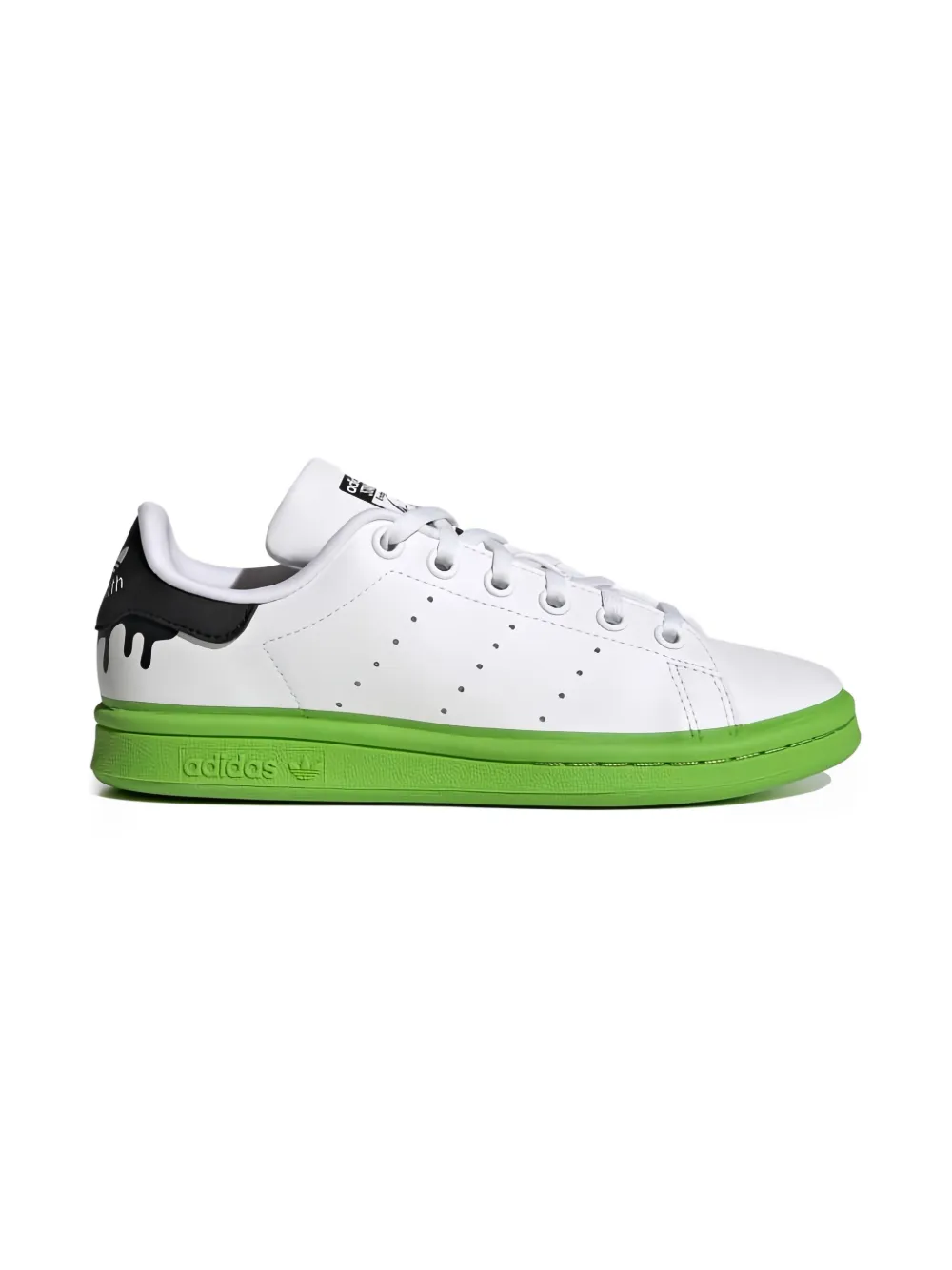 adidas Kids Stan Smith "Paint Drip White Solid Green" sneakers