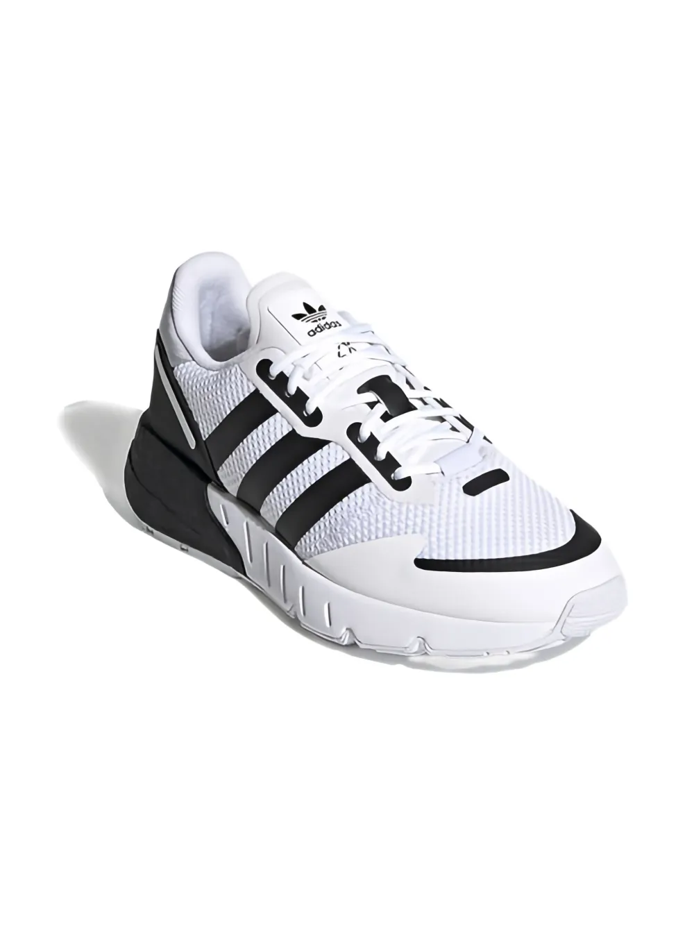 Adidas Kids ZX 1K Boost "Cloud White Core Black Halo Silver" sneakers