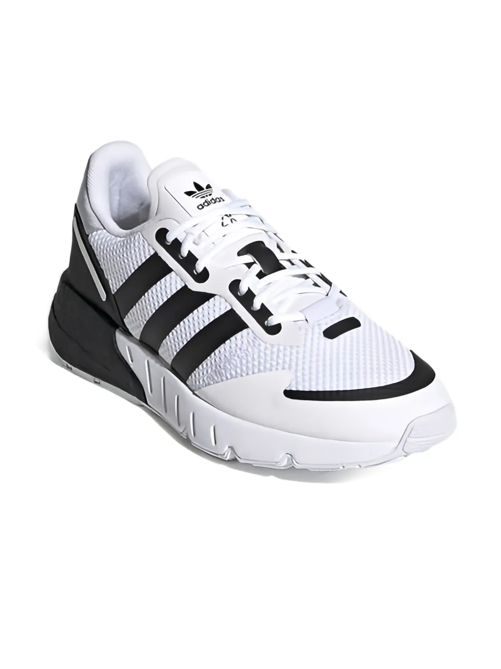 Adidas Kids ZX 1K Boost "Cloud White Core Black Halo Silver" sneakers
