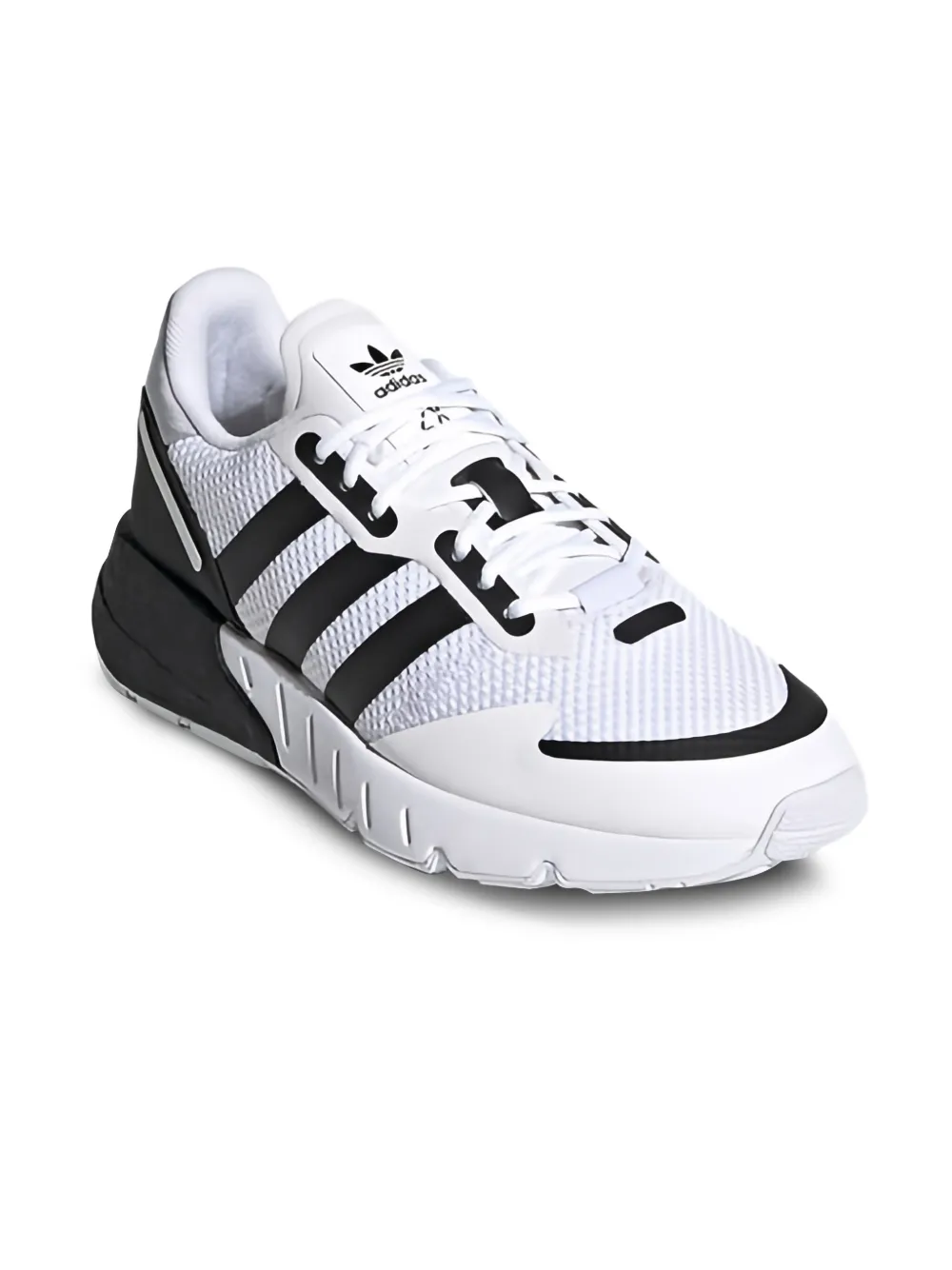 Adidas Kids ZX 1K Boost "Cloud White Core Black Halo Silver" sneakers
