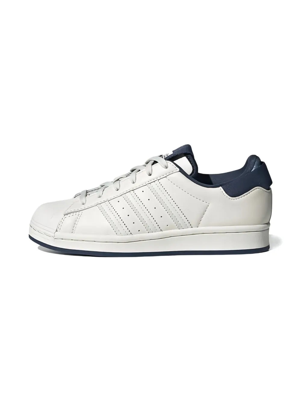 adidas Kids Superstar "Chalk White Crew Navy" sneakers