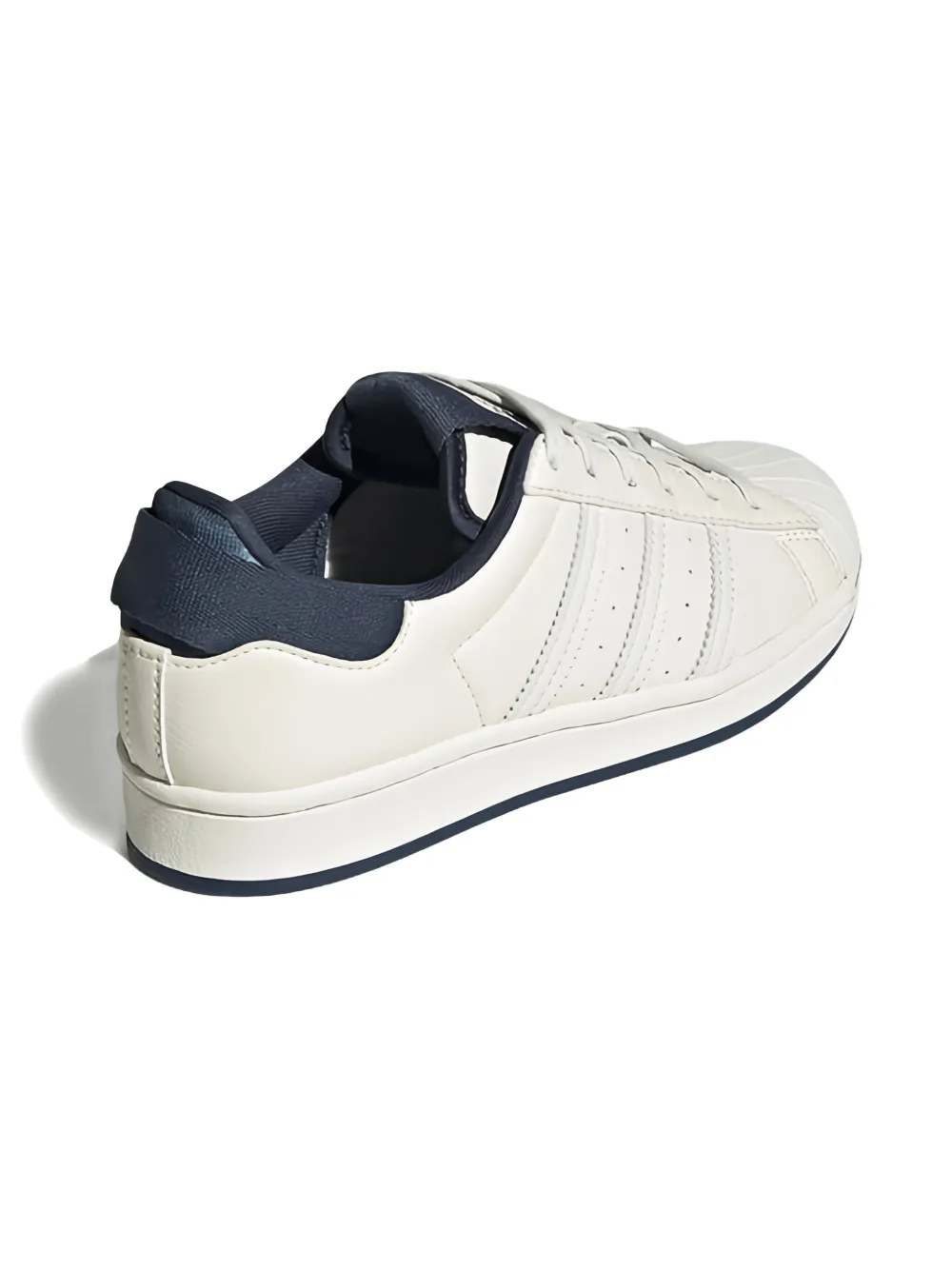 adidas Kids Superstar "Chalk White Crew Navy" sneakers