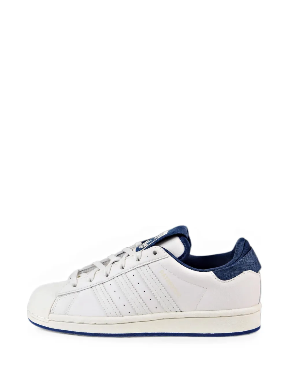 adidas Kids Superstar "Chalk White/Crew Navy" sneakers - Bianco