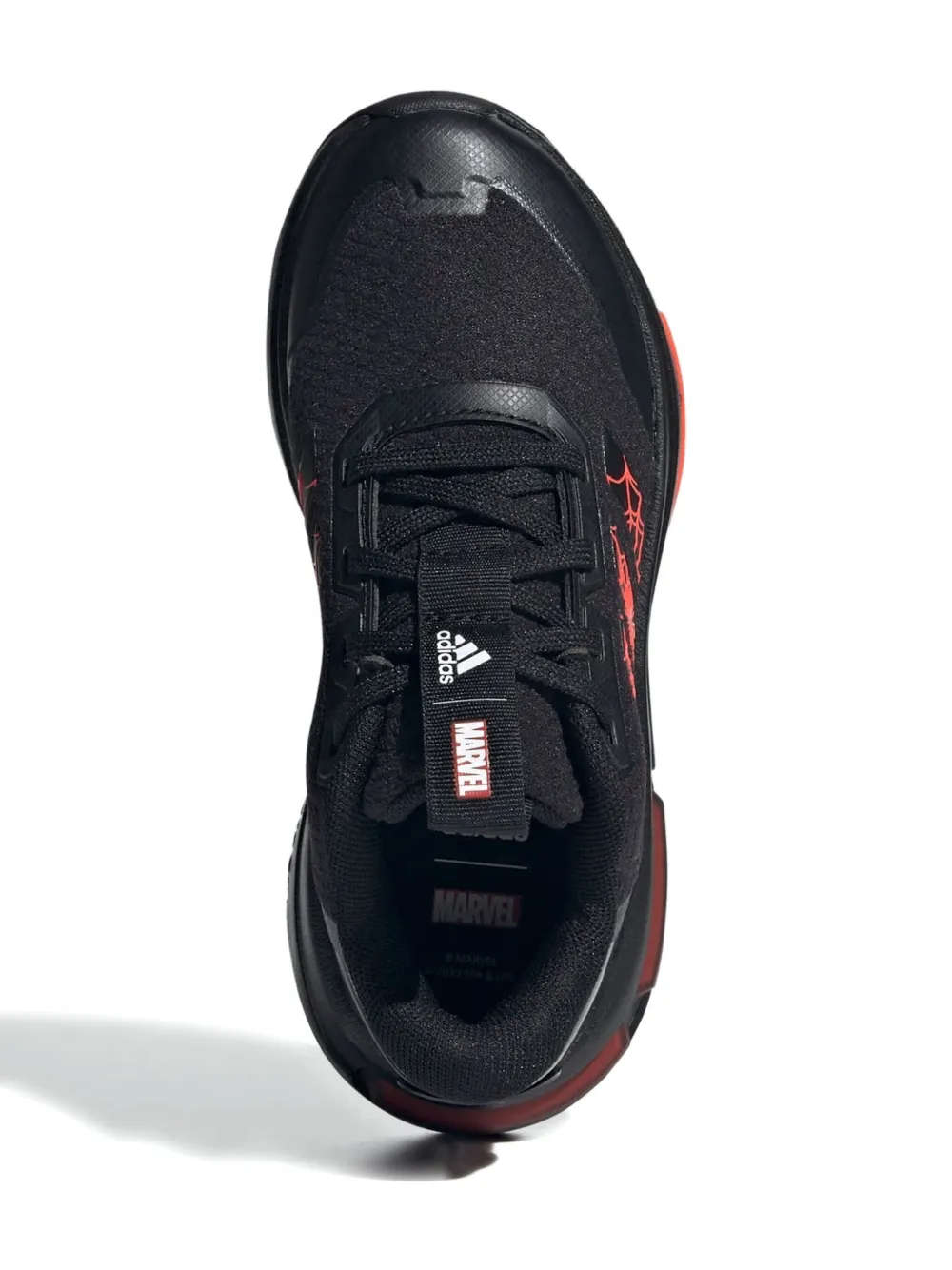 adidas Kids x Marvel Spiderman Racer "Core Black Solar Red Core Black" sneakers