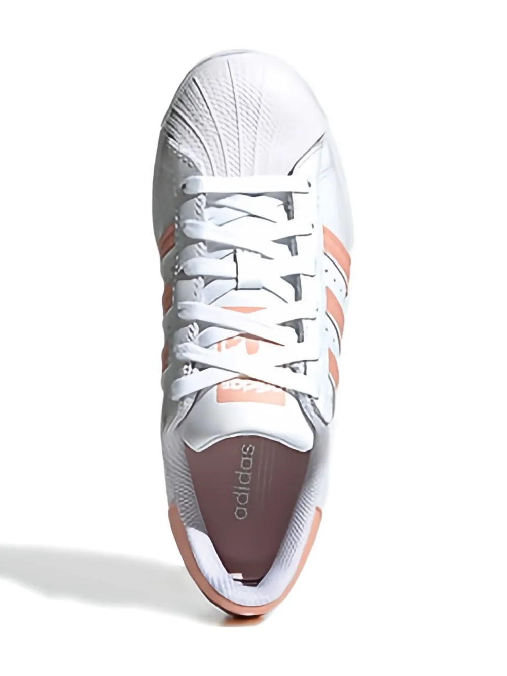 Adidas Originals Superstar "cloud White/haze Coral" Sneakers In Multi