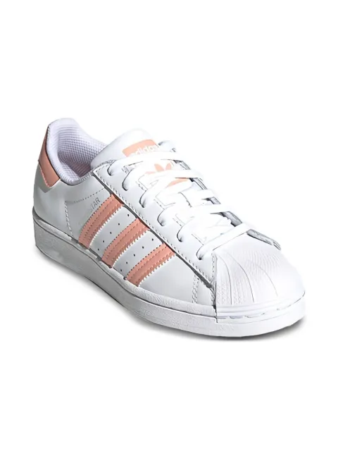 adidas Kids Superstar "Cloud White/Haze Coral" sneakers