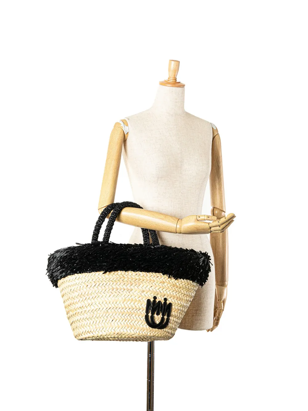 Miu Miu Pre-Owned 2010-2024 raffia shopper - Bruin