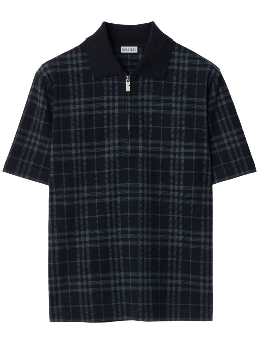 checked polo shirt